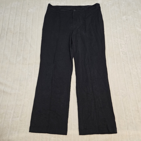 BOGO Free🦋 Nygard Black Flat Front Wide Leg Dress Pants - Picture 2 of 16